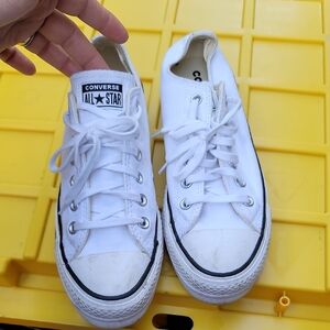 Converse White Canvas Sneakers